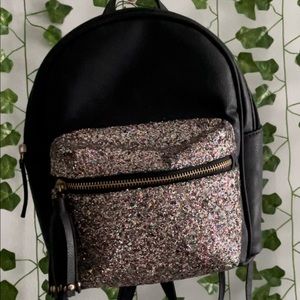 black/sparkly backpack!